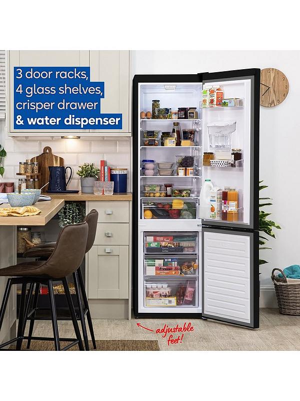 Russell Hobbs RH180FFFF551E1BWD 180X54CM Frost Free Fridge Freezer W/ Water Dispenser - Black - Image 5